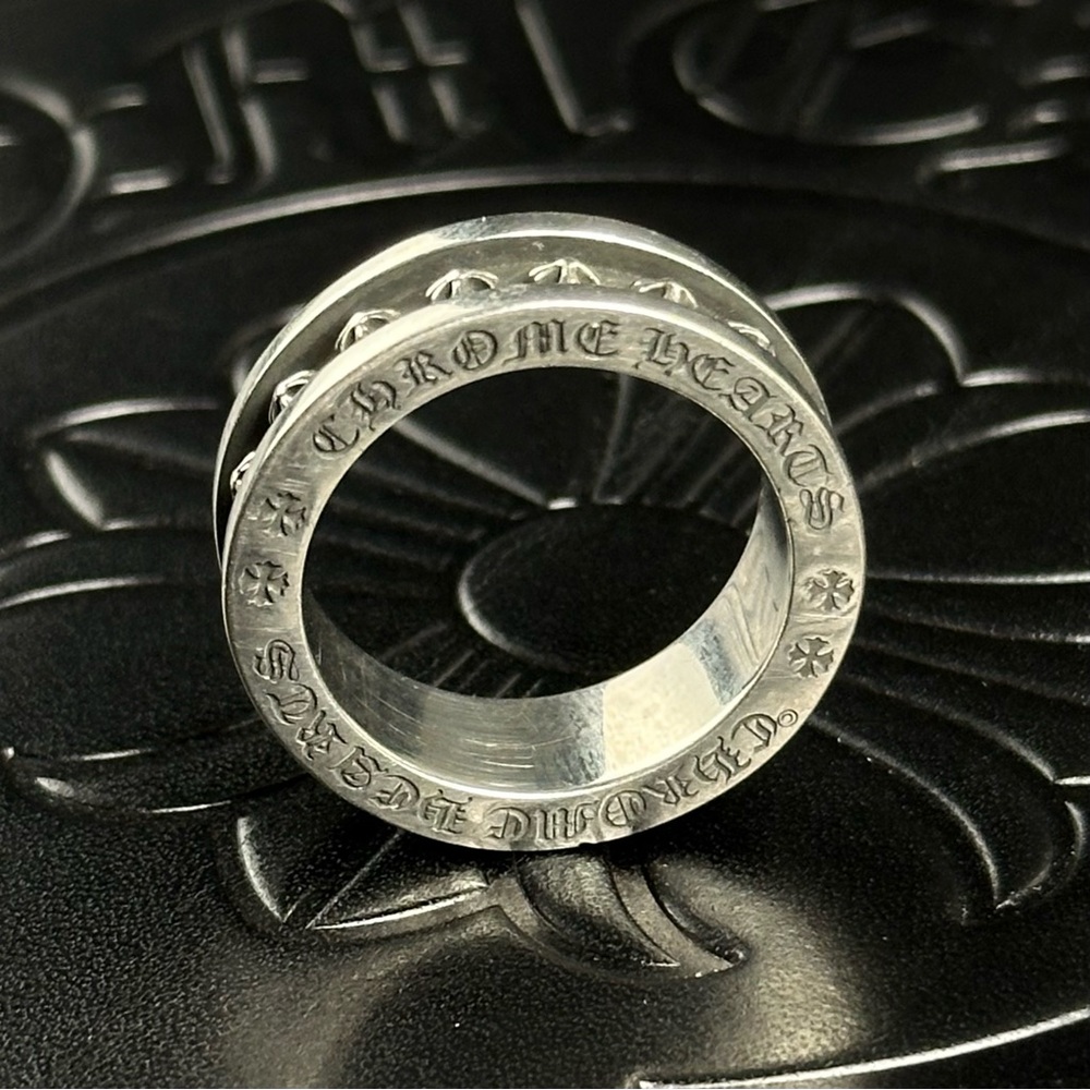 Chrome Hearts Silver Ch Plus Mini Ring - image 4